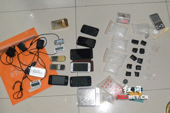 桃江公安打掉一贩毒团伙抓获涉案人员13人(图)