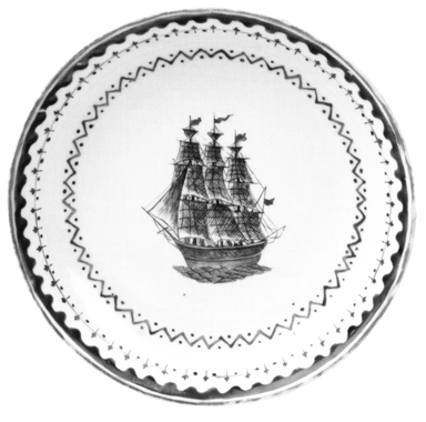 清道光时的出口瓷器。