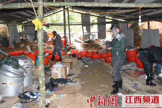 江西全南破获一起特大制毒案 五天产1200斤