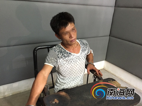 海口一男子吸毒致幻冲进加油站浇淋汽油 已被刑拘