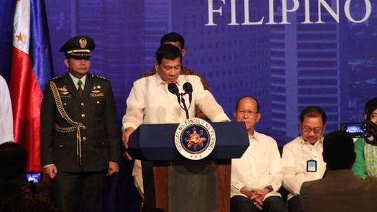 菲律宾总统杜特尔特演讲