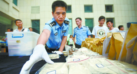 湖南衡阳警方缴获海洛因50余公斤
