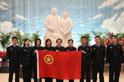 天津市禁毒办组织民警参观周邓纪念馆